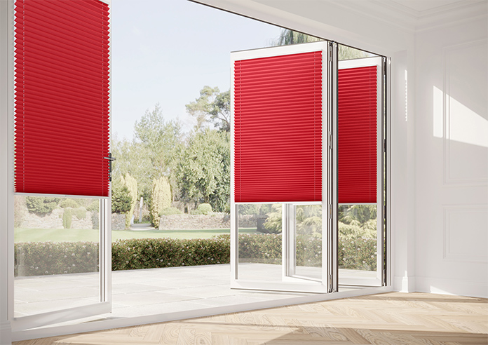 Solaris, Cardinal - Stick Fit Pleated Blind - Image 12